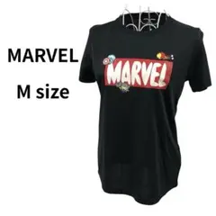 マーベル キャラクタープリント 半袖 Tシャツ ブラック アメコミ アメカジ