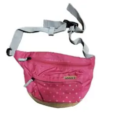 adidasピンクドット柄ショルダー y2k原宿スポーツ古着バッグ