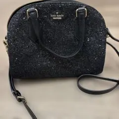 kate spade ブラックショルダーバッグ