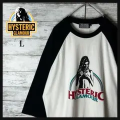 3444M【七分丈】ヒステリックグラマー☆ヒスガール ビッグロゴ Ｔシャツ