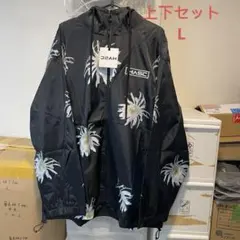 新品 花柄スキーウェア上下セットL男女兼用 スノボウェア