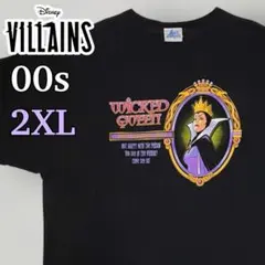 00s Disney ヴィランズ 女王 Tシャツ USA製 XXL 白雪姫