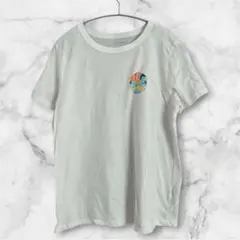 オールドネイビー【L】Tシャツ クルーネック 半袖 プリント 白 綿ポリ 休日のサムネイル