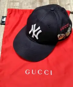 GUCCI✖️ニューヨークヤンキース ベースボールキャップ　newera 2025年最新】gucci キャップ nyの人気アイテム - メルカリ