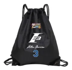 【アイバーソン ナップサック 】ブラック 黒 NBA 防水