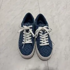 タイムセールMICHAEL KORS デニムスニーカー 青