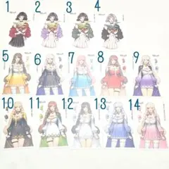 【Tチーム】黒いたぬき様 海外作家 人物ステッカー 14種 バラ売り可