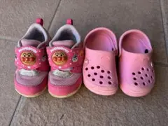 アンパンマン ピンク スニーカーとサンダル13cm