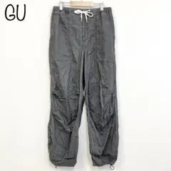 【GU】ライトデニムプルオンパンツ　グレー　L