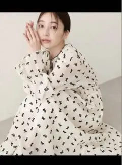 ナチュラルクチュール　リボン　フロッキー　ワンピース