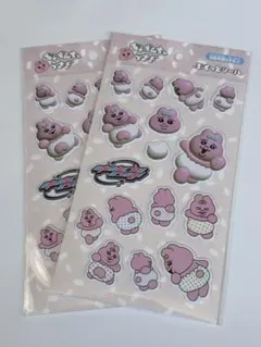 seria おぱんちゅうさぎ　ぷくっとシール　セリア