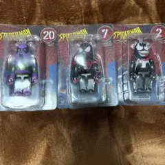 スパイダーマン ベアブリック フィギュア 3体セット