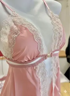 セクシーランジェリー ベビードール ピンク キャミソール レース 可愛い