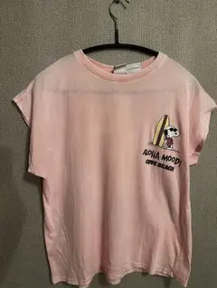 ZARA kidsスヌーピー ALOHA MOODY Tシャツ ピンク