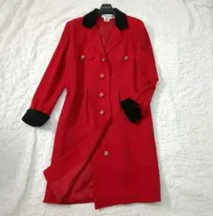 希少✨ヴィンテージ　バブリー　ワンピース　大きいサイズ　44　金ボタン　イタリア