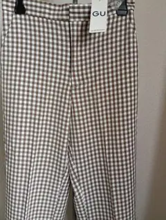 GU　ギンガムチェック柄パンツ