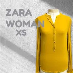 ザラウーマン ZARA WOMAN トップス 長袖 ノーカラー XS イエローのサムネイル