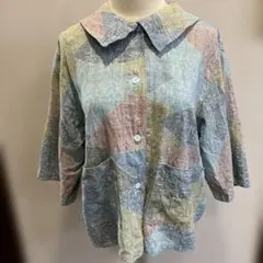 기모노 리메이크 수제 블라우스 퓨어 실크
