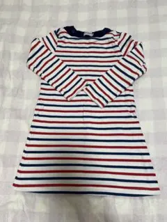 MIKI HOUSE ストライプ柄 ワンピース 110