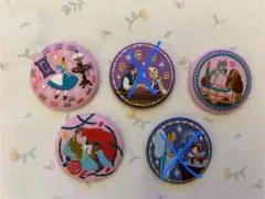 ディズニー　刺繍缶バッチ