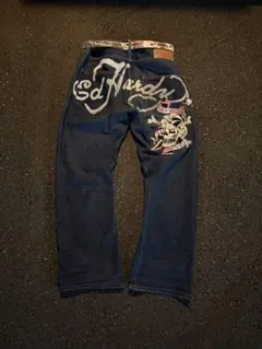 00s Ed Hardy エドハーディー デニム 刺繍 和柄 虎 龍 y2k - メルカリ