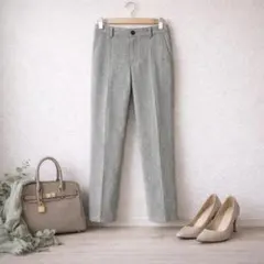 COMME CA ISM♡テーパードパンツ グレー美脚 S