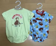バースデー おさるのジョージ.トイストーリーロンパース サイズ70