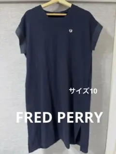 美品】フレッドペリー ♡シャツワンピース♡フィッシュテールUK10 白