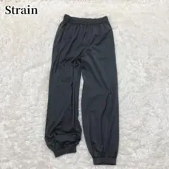 ストレイン　ジョガーパンツ　グレー　無地　カジュアル　スポーツ　部屋着　シンプル
