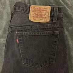 実寸W78cm L75cm LEVI’S 90’s 501 先染めブラックのサムネイル