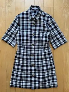 SLY チェック柄 半袖シャツワンピース　サイズ1 SHEIN