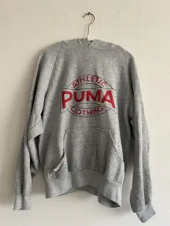 PUMA グレー フード付きパーカー Mサイズ　レディース