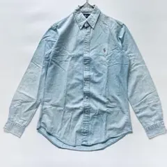 ポロバイラルフローレン シャンブレー オープンカラーシャツ M - メルカリ