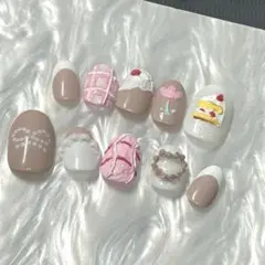 スイートリボンケーキ（ピンク）