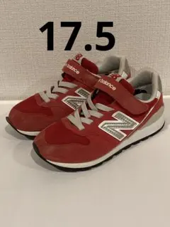 ニューバランス　キッズスニーカー　YV996 レッド赤　17.5センチ