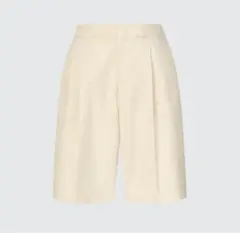 【専用】ユニクロ×theory 感動タックイージーショートパンツ ホワイト XS