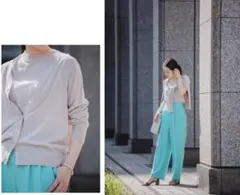 green label relaxing ニットアンサンブル