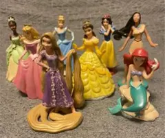ディズニープリンセス　フィギュア　８体