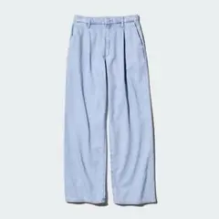 UNIQLOドレープデニムタックパンツ L
