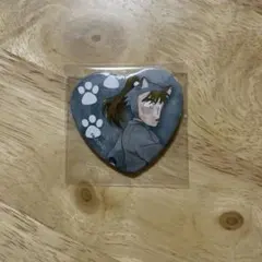 忍たま乱太郎　ナンジャタウン　ハート缶バッジ　中在家長次