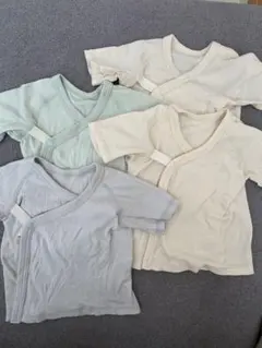 ベビー短肌着 4枚セット 新生児50-60