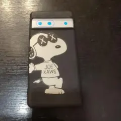 GooglePixel6a スヌーピー JOE KAWS ソフトケース ブラック - メルカリ