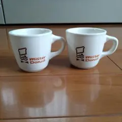 Mister Donut ロゴ入り35周年記念マグカップ 2個セット