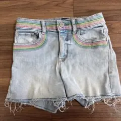 GAP　カラフルステッチ デニムショートパンツ　ギャップ　ショートパンツ