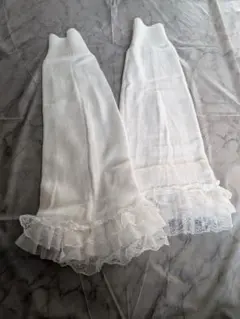 ✰ホワイト ✰フリル付き レッグウォーマー✰フリーサイズ✰