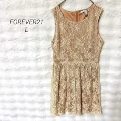 フォーエバー21 レース ノースリーブ ワンピース 上品 きれいめ ゆったり