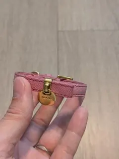 PRADA サフィアーノレザー ブレスレット ピンクのサムネイル