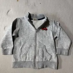 ミキハウス　ホットビスケッツ　ジップアップアウター　90cm