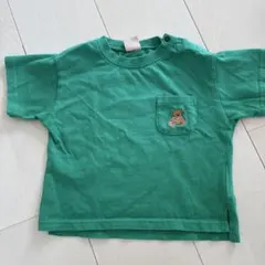 petit main グリーン Tシャツ 80