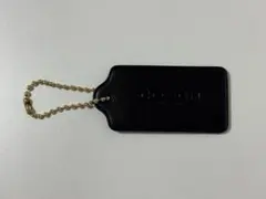 COACH レザー キーホルダー チャーム ブラック